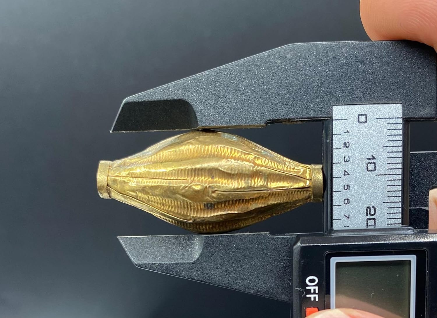 Handcrafted Afghan Silver Gold Plated Bead 43x20mm – 9.18 g Antique Nepalese Tibetan Jewelry Bead for Necklace & Bracelet Making, Ethnic Boho Vintage for DIY Jewelry Design (20)