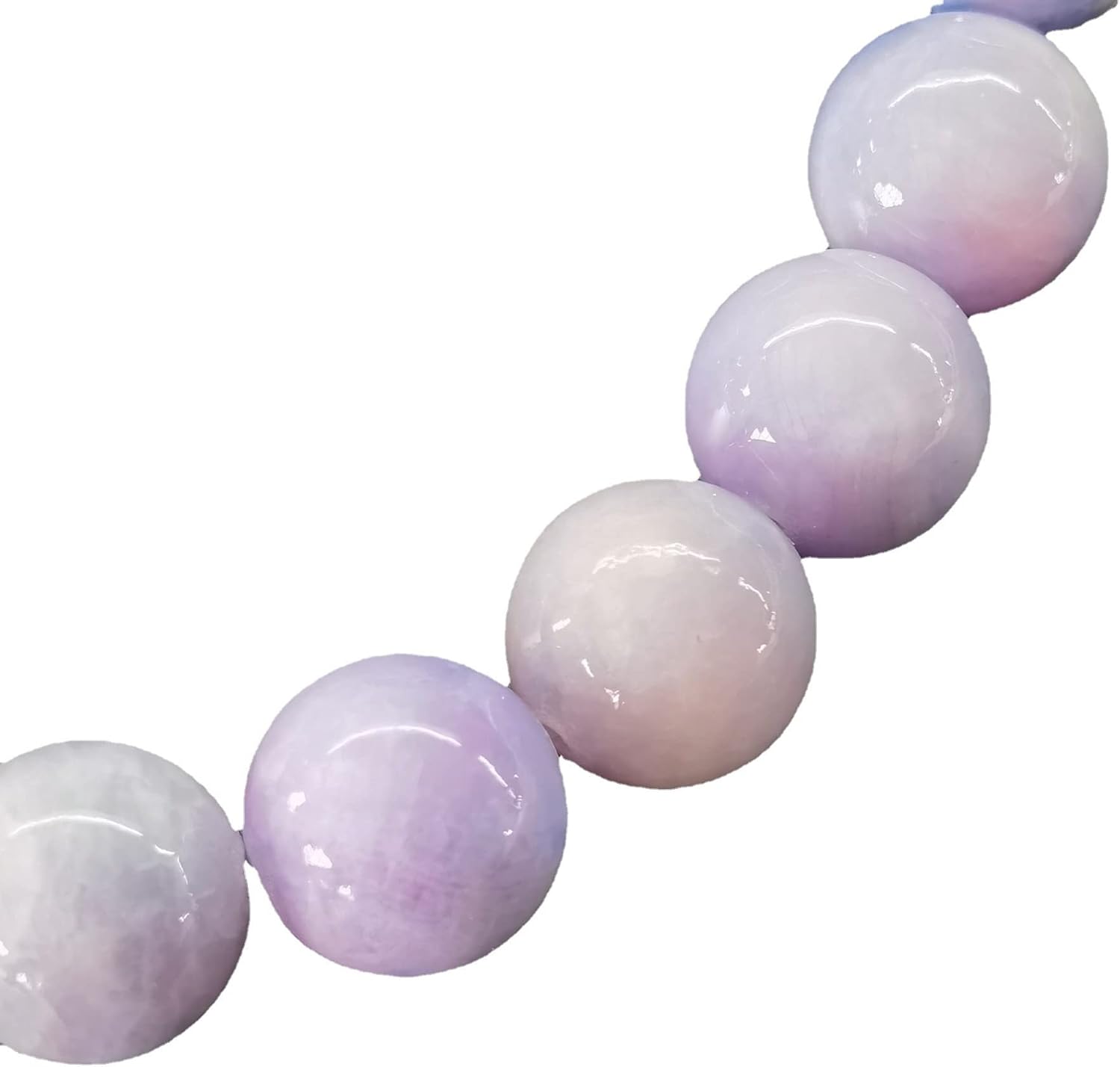 Bodhi Purple Jadeite Loose Beads Purple Chalcedony Crystal Beads Handmade DIY Word Beads Bracelet String Trendy Jewelry Materials (Color: A, Size: 6mm) (A 8mm)