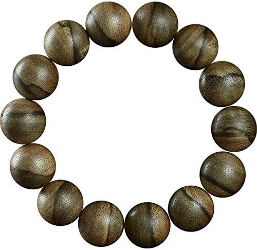 GLW Malina Wild Agarwood Aloewood 15mm Mala Prayer Beads Japa # 4913