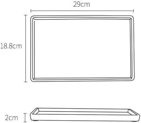 Tray Ceramic Simple Tea Tray Small Tray Japanese Style and Wind Dry Tea Table Home Dry Tea Rectangular Small Tea Table Tray Serving Trays