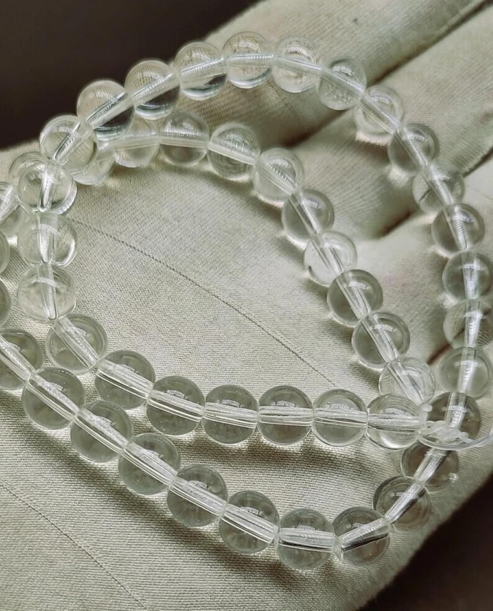 Crystal Quartz Beads 7mm Round Energy Healing 15 inch for Jewelry Making