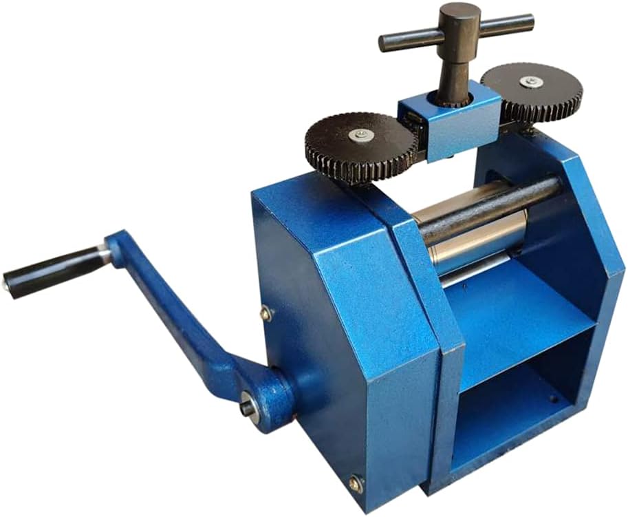MuChaIOAK Manual Rolling Mill Machine, Manual Combination Rolling Mill Machine, Roller Jewelry Press, Combination Rolling Mill Machine Roller for Metal Sheet/Wire/Flat Pressing 3