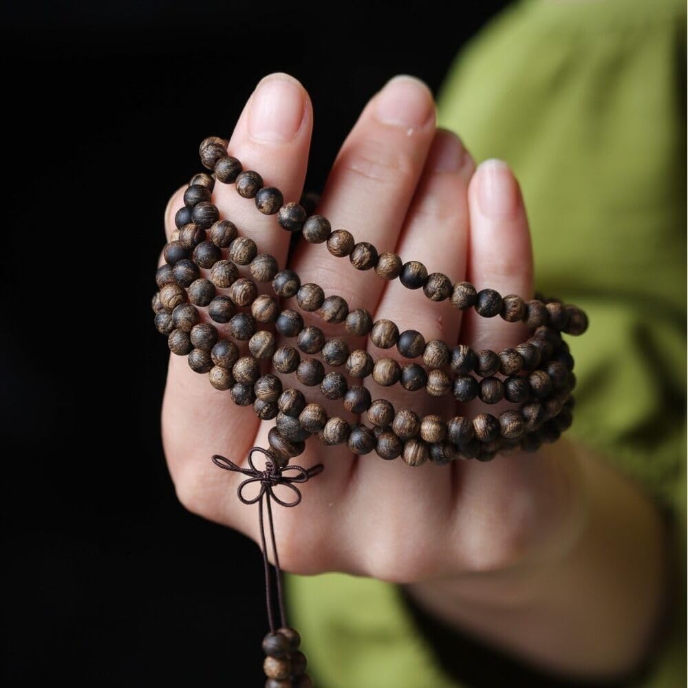 Agarwood Tiger Balm Darakan Agarwood 5㎜ 216 Small Rosary Beads Rosary Beads Multi Circles