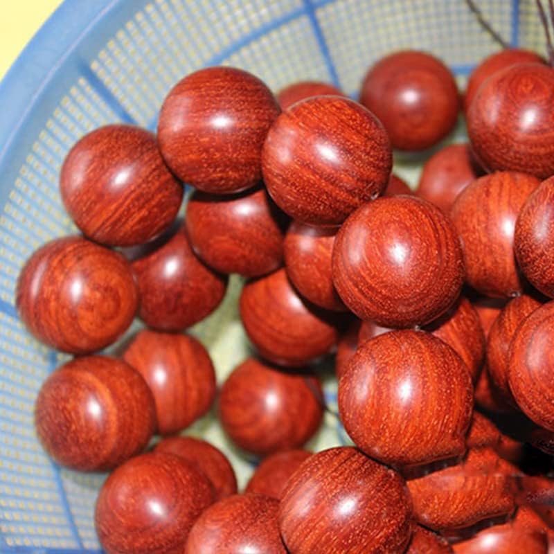 Mascot Wooden Crafts Wood Carving Art Wood Decoration Artwork 同料印度小叶紫檀佛珠手链手串 25mm颗顺纹满牛毛网 高油性(紫檀顺纹25MM 10颗)