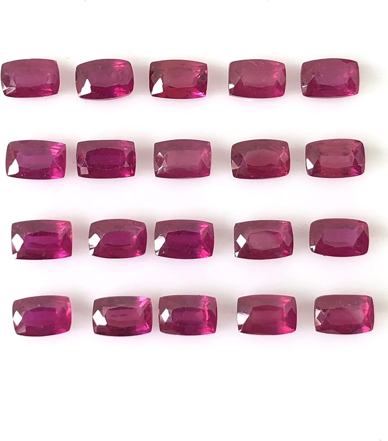 Madagascar Luster Ruby Cushion Shape Cut Faceted Loose Gemstone Size 4x3 mm, 5x3 mm, 5x4 mm, 6x4 mm, 7x5 mm, 8x6 mm, 9x7 mm, 10x8 mm, 11x9 mm & 12x10 mm Top Quality All Matching Ruby For Making Jewelry, Price For 1 Piece.