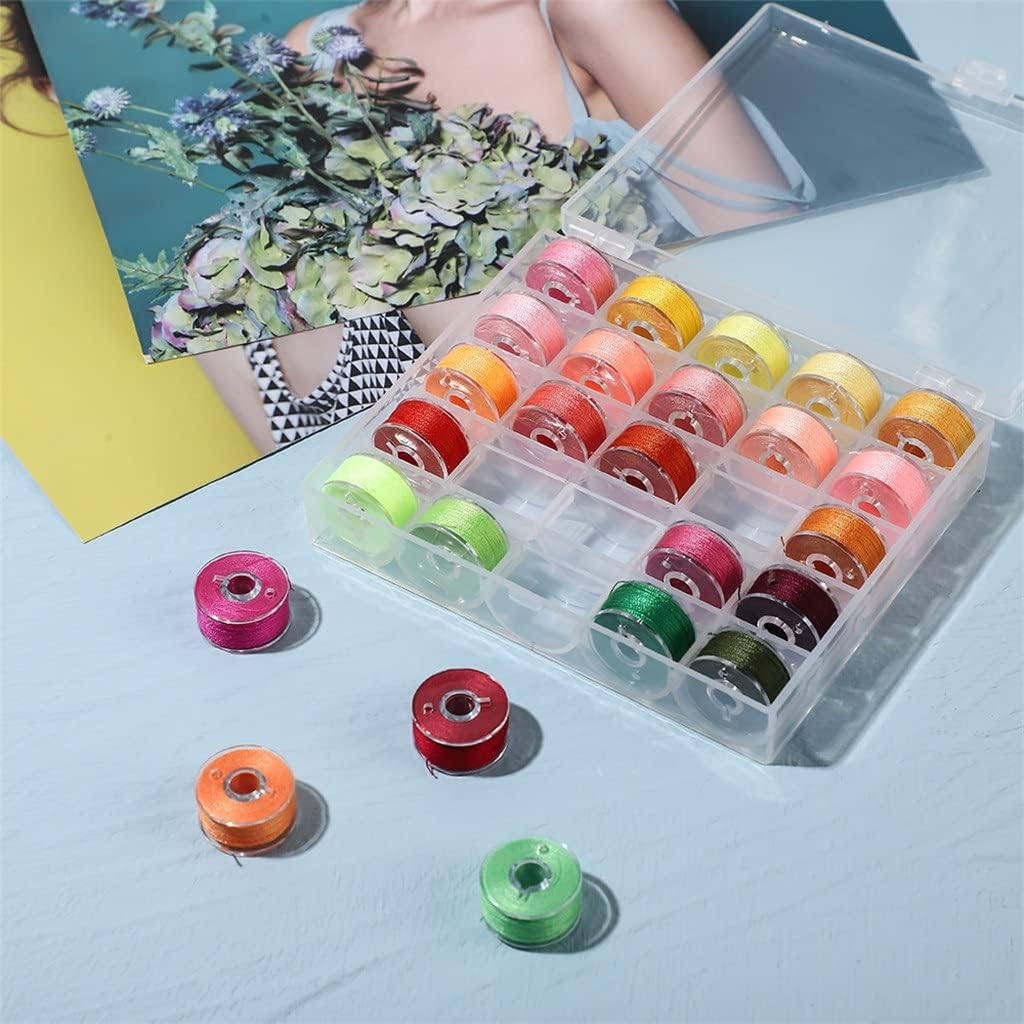 25pcs/Set DIY Crystal Beading Cord Seed Beads Cord String Beading Thread for Jewelry Making Supply Bead Thread (Color : As Shown Size : One Size)
