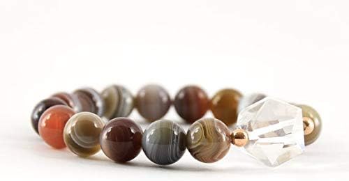 925 sterling Silver Anxiety Gemstone 4-6mm stacking Orange Spessartine Necklace Rondelle, Faceted 17