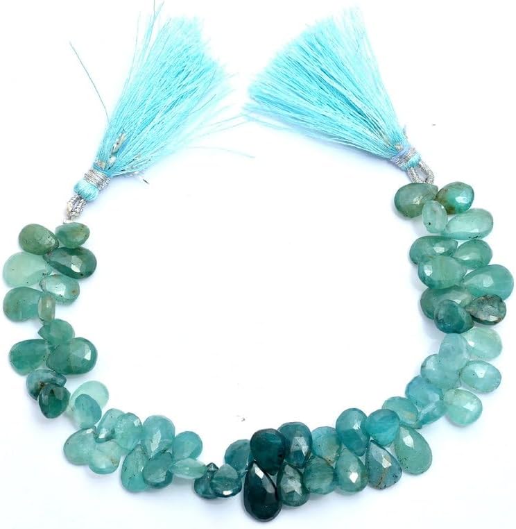 8 inch Strand of Natural grandidierite 7x10-8x12mm pear Faceted briolette Beads for DIY Jewelry Making. |BRIO_03551