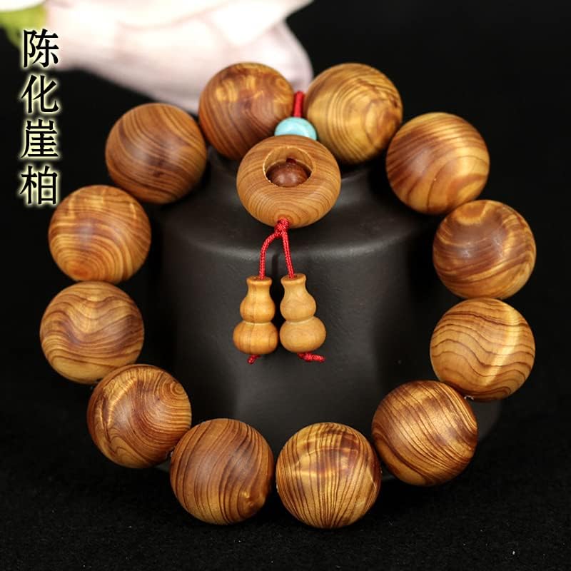 太行陈化崖柏龙胆纹2.0佛珠手串 文玩工艺饰品老料陈化料(陈化崖柏龙胆纹手串)