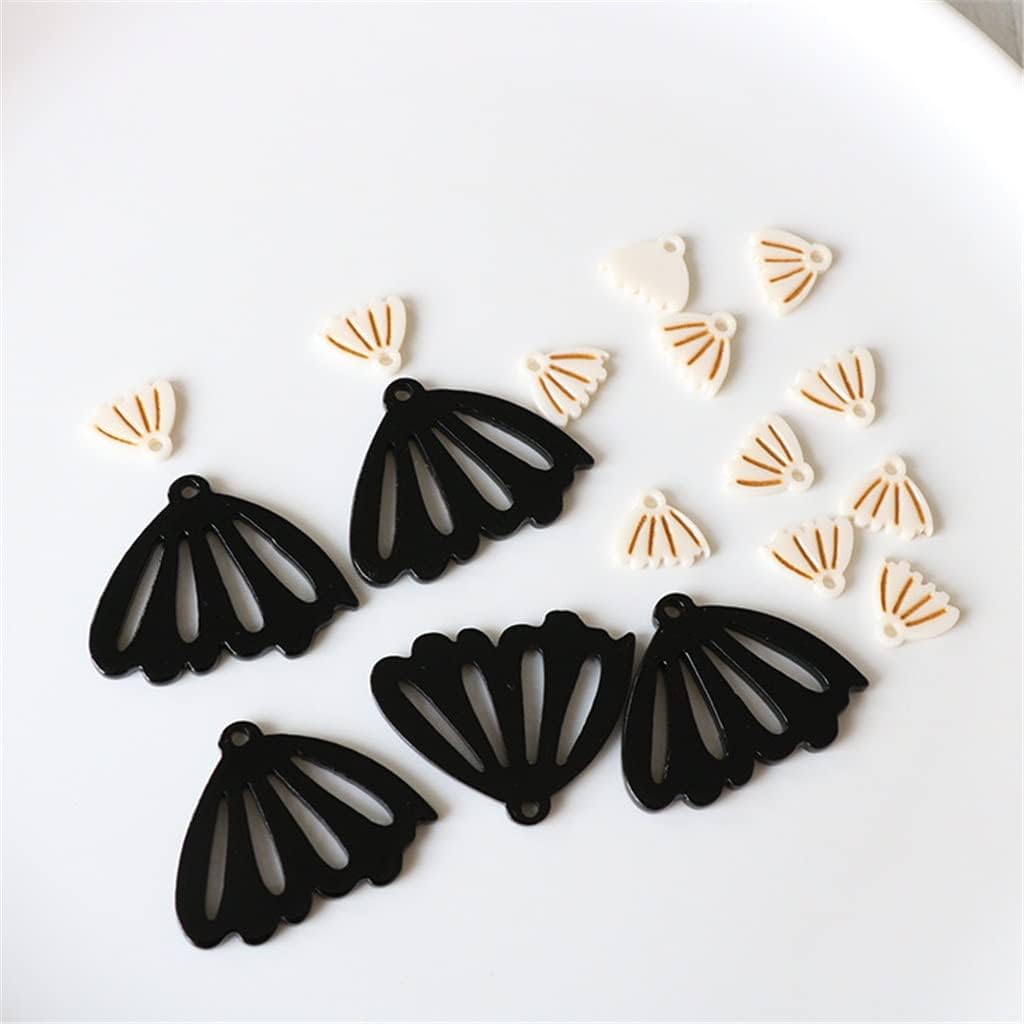 SIDUFHAOPKLL Gold-Tone Flower Acrylic Pendant Earrings Accessories Handmade DIY Jewellery Material(D)