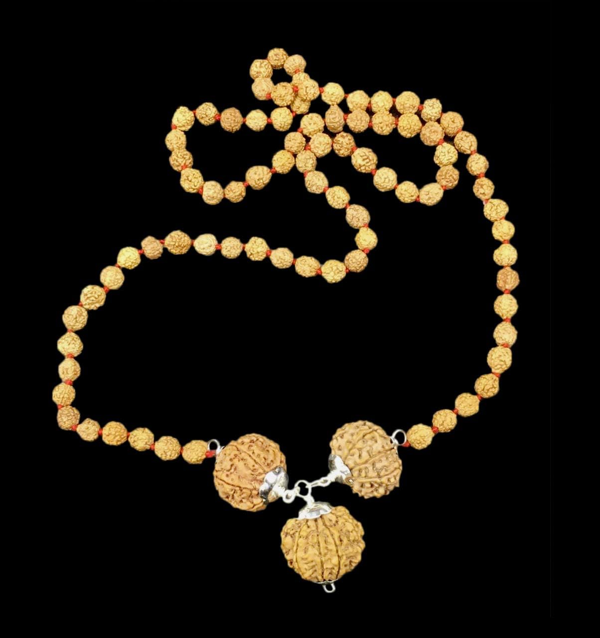 Rudraksha Combination for Females in Business 6,8,9 Mukhi Nepal in Rudraksha Mala IGL Lab Certified Original Genuine Beads (Small)