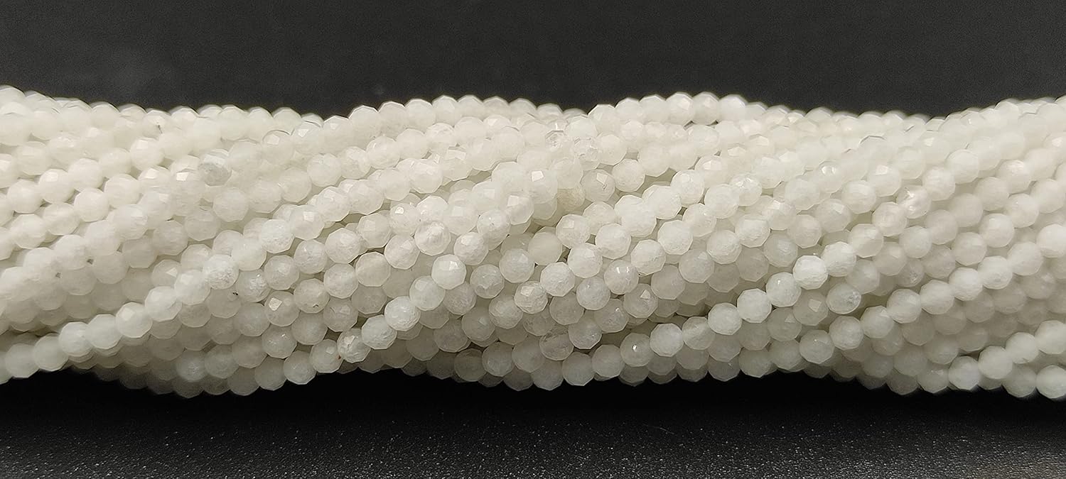 Hanumat Gems Lot of 2 Strand Natural White Rainbow Micro Cut Faceted Rondelle Beads,Rainbow Faceted Beads,Rainbow Rondelle Bead,Rainbow Micro Cut Faceted Bead,2-2.5MM Beads,13 Inches Strand.