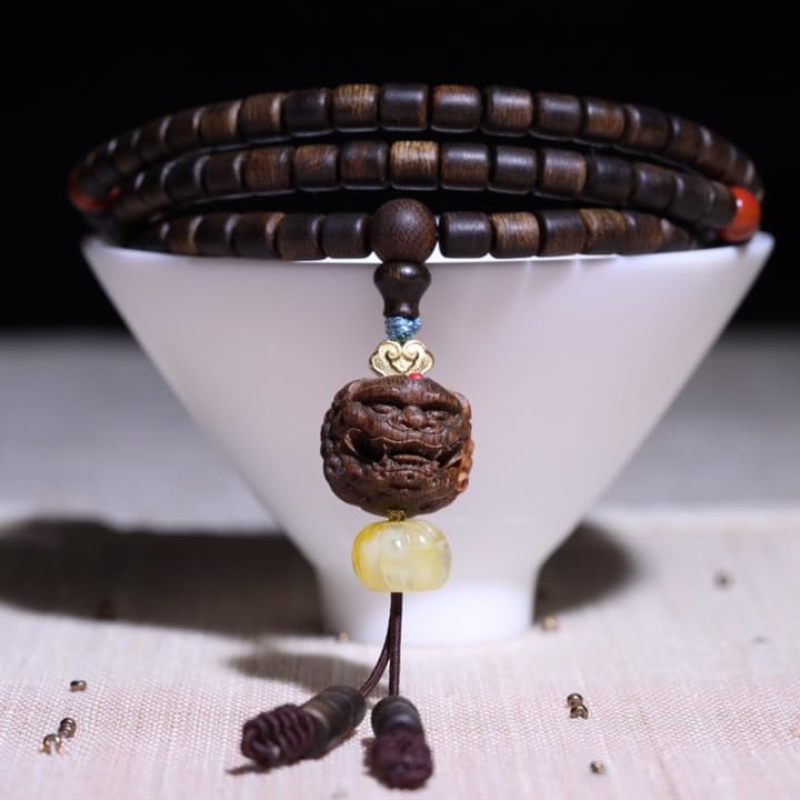 Brunei Soft Silk Agarwood 6mm Barrel Beads + Wealth-Attracting Fragrance Cloud Miraculous Sweetness