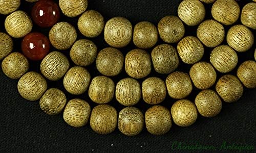 GLW Indonesia Tarakan 8 Mm Natural Wild Agarwood Aloewood Mala Prayer Beads #3023