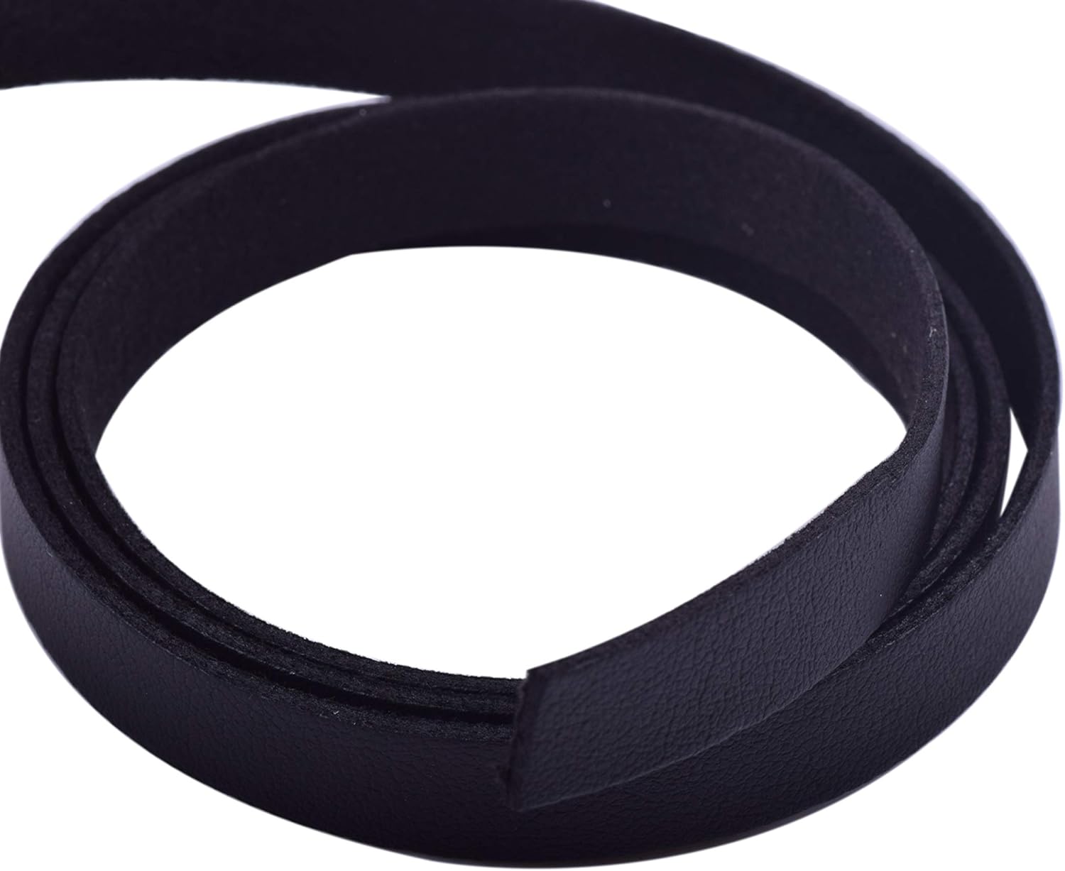 KONMAY 15 Rolls 10.0x1.5mm Black Faux Suede Leather Cord