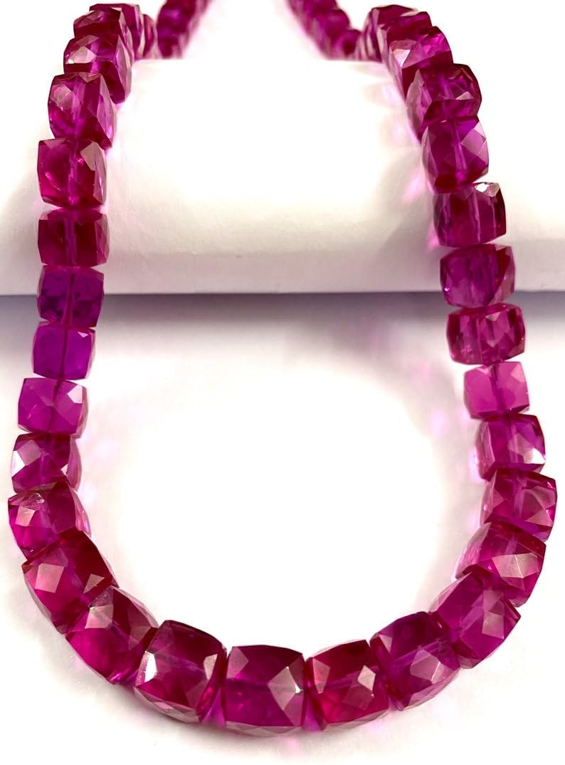 Natural PINK SPINEL ONION faceted Beads 7x8-7x8mm 18 inch long string jewelry making gemstone beads for necklace bracelet