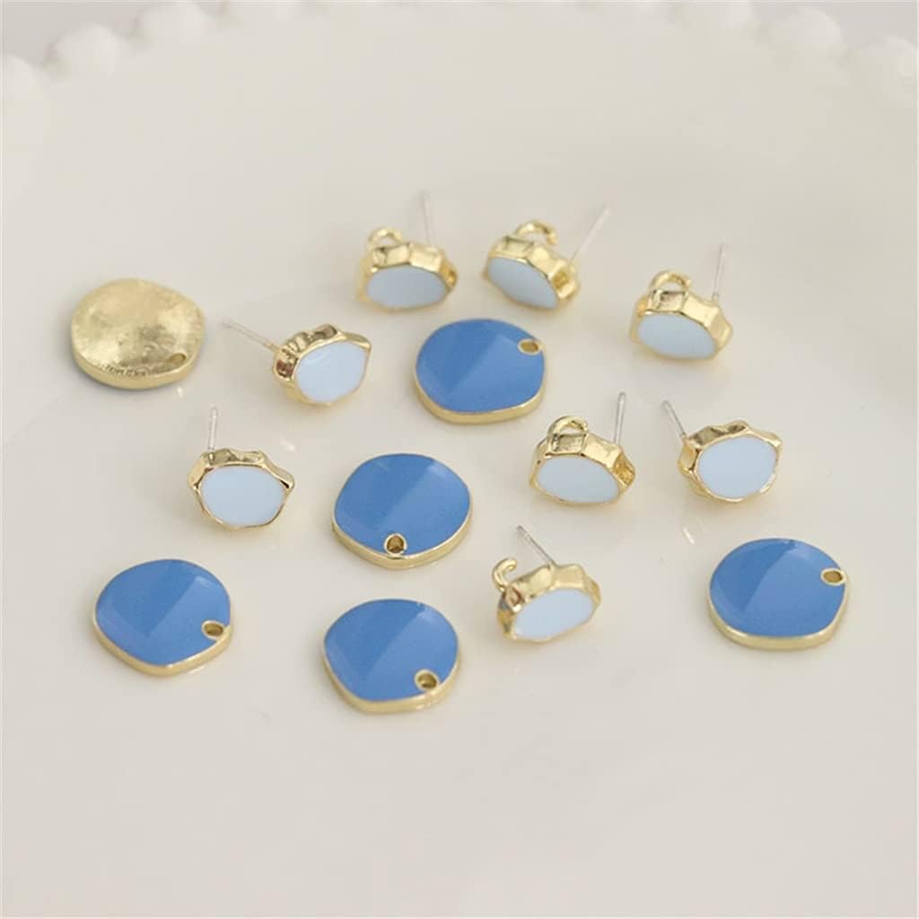 Alloy Single Hole Pendant Earrings Accessories Handmade DIY Pendant Earrings Jewelry Material Kit(D)
