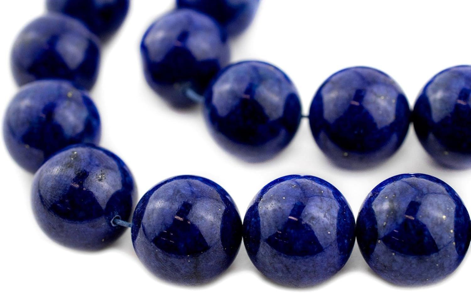 The Bead Chest Round Lapis Lazuli Beads (18mm)