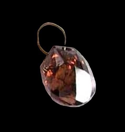 1.14cts Chocolate Diamond Brio & 18K Pendant Bead 10370A for Jewelry Making