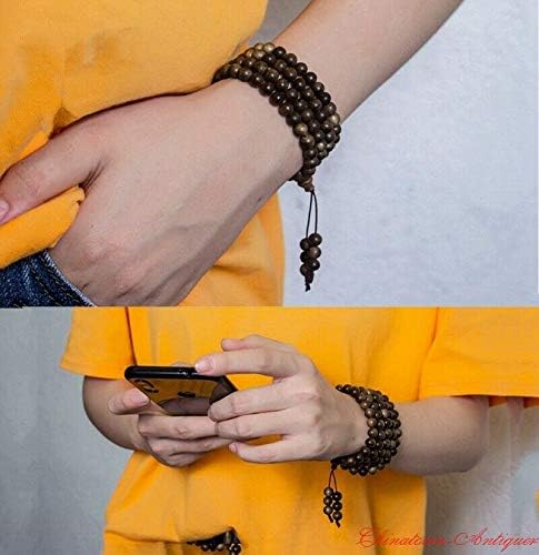 GLW Vietnam Nha Trang Agarwood Aloewood 8 Mm 108 Mala Meditation Prayer Beads #1550