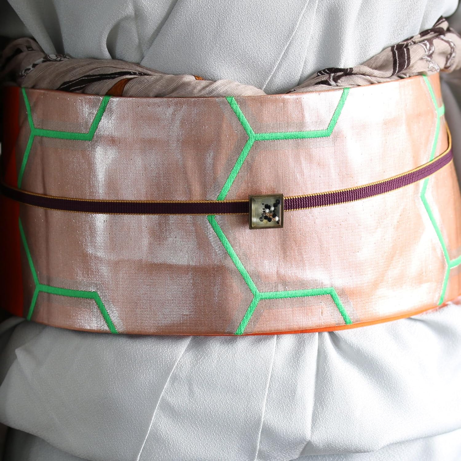 Obidome Simple Japanese Style Decorative Beads Handmade Kimono Decoration