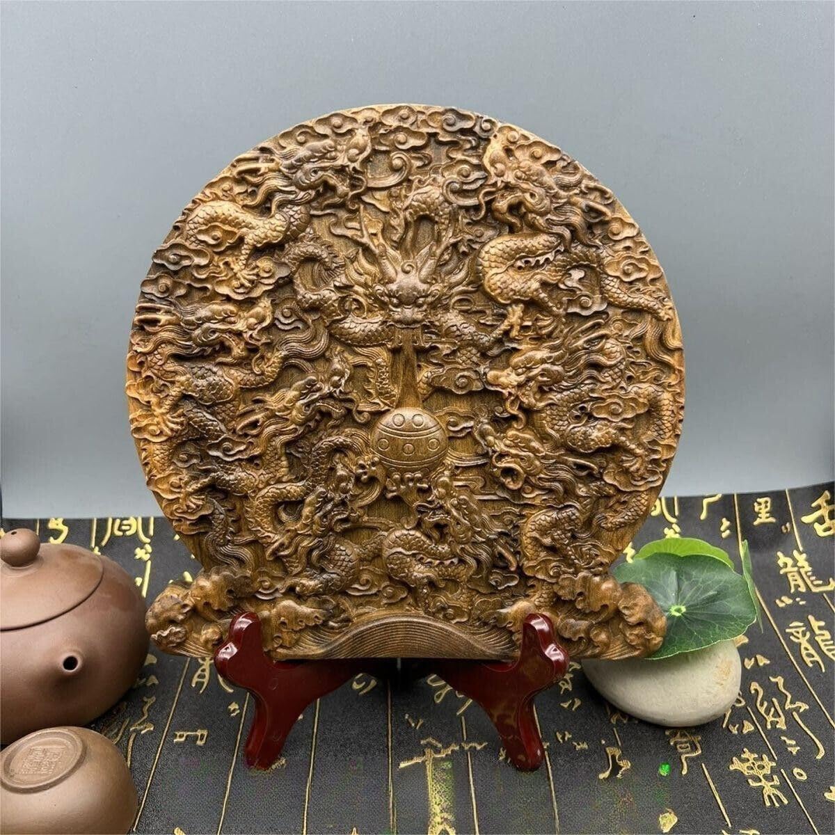 Agarwood Cambodia Agarwood Domineering Hand Carving Dragon Agarwood Furnishing Decoration