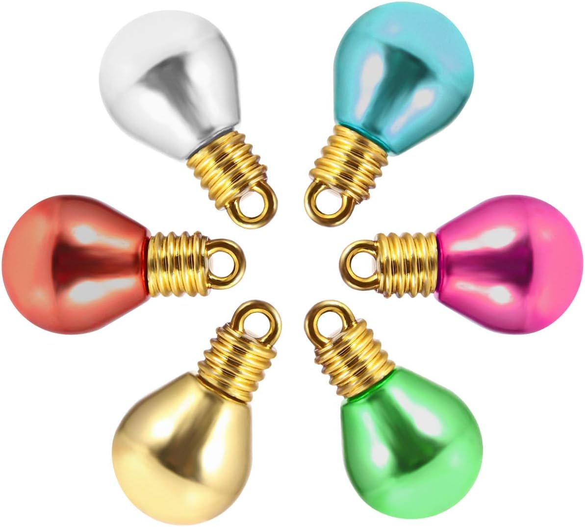 Tofficu 1000pcs Round Lamp Beads for DIY Jewelry and Christmas Decorations Creative Handmade Bead Accessories for Crafting Projects