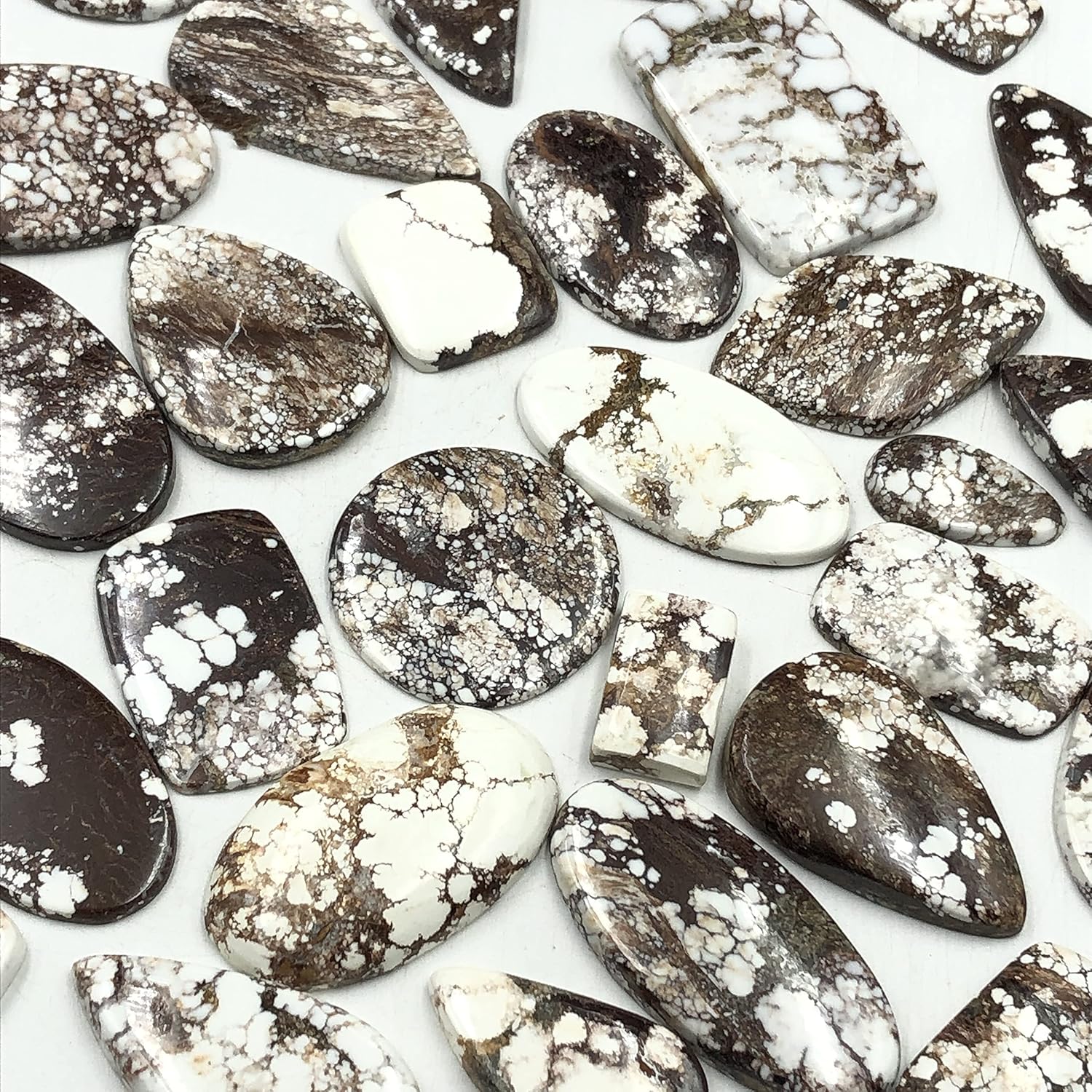 Natural WILD HORSE Gemstone Loose Cabochon Lot For Jewelry Making, Loose Gemstone For Ring, Earring & Pendant Necklace, Jewelry Making Cabochons, Healing Gemstones