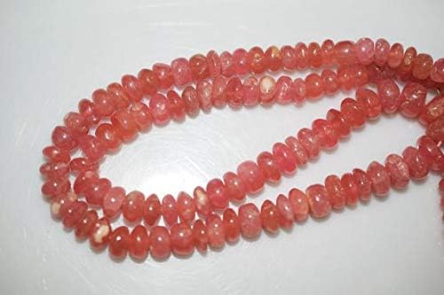 Beautiful Natural Rhochrosite Smooth Rondelle Beads 5.50-8 mm,Genuine RHOCHROSITE 16 inch Strand Code-HIGH-45500