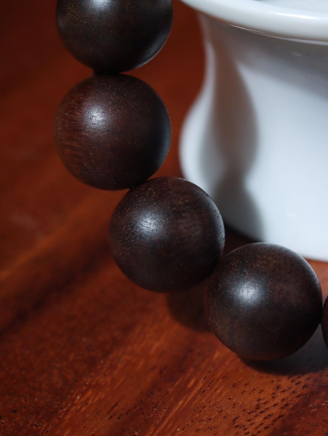 Agarwood 16mm x 14pcs Old Material Fusen Red Earth Agarwood Skewers Buddha Beads Rosary