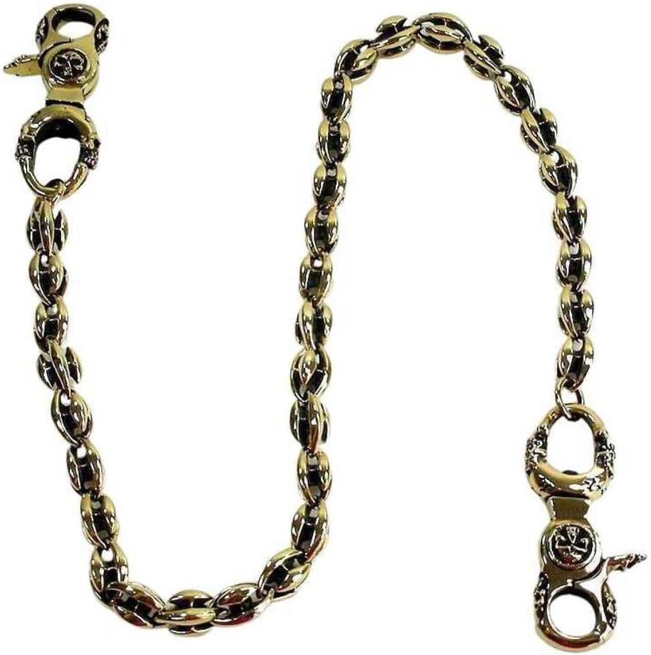Blade Blossom Brass Biker Wallet Chain