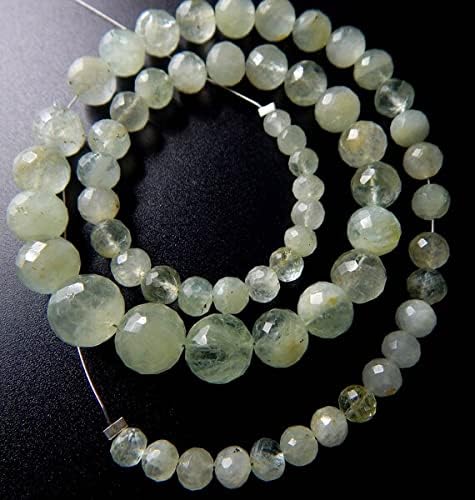 Aquamarine Faceted Ball Beads Round Shape Size 10x5.mm 9