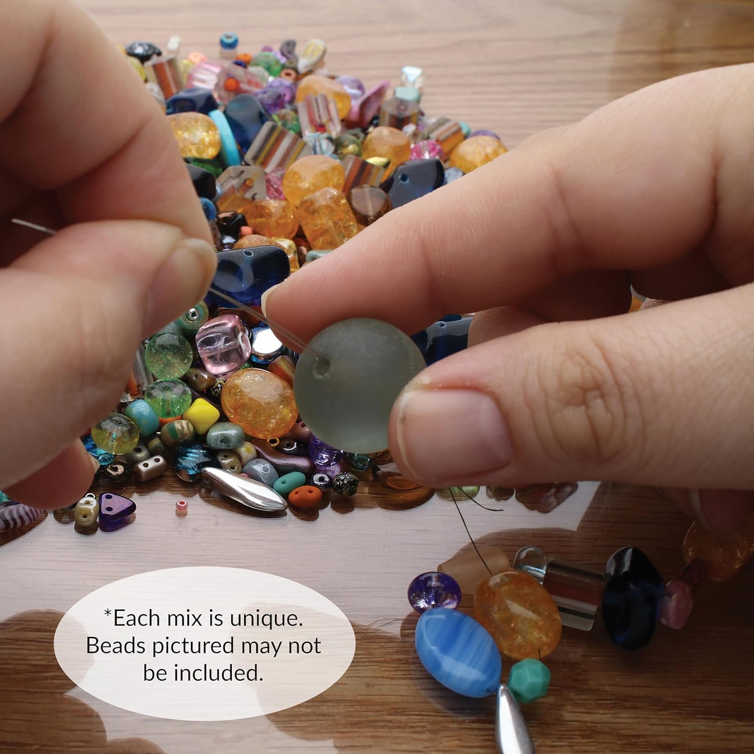 The Beadsmith Box of Beads – Glass Beads Assortment in Varying Shapes, Colors, and Sizes, 10 Pounds