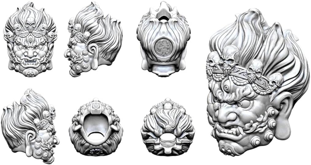 Buddhism Mahakala Figure Lucky Lanyard Bead Charms Parachute Paracord Cord beads Pendant for Keychain Zipper Pull Bracelet