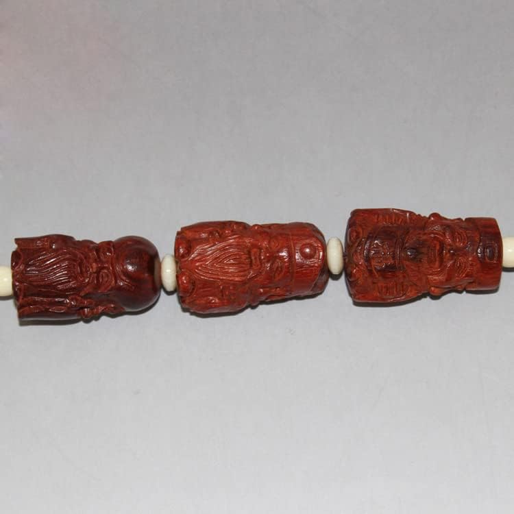 Mascot Wooden Crafts Wood Carving Art Wood Decoration Artwork 印度小叶紫檀福禄寿手把件 摆件 雕刻小摆件 手把件(印度小叶紫檀福禄寿手把件)