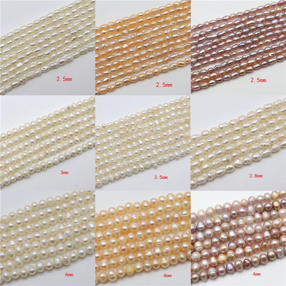Natural Freshwater Pearl Irregular Shape Loose Bead for Jewelry Making DIY Necklaces Handmade Accessories Gray 1000 Pieces