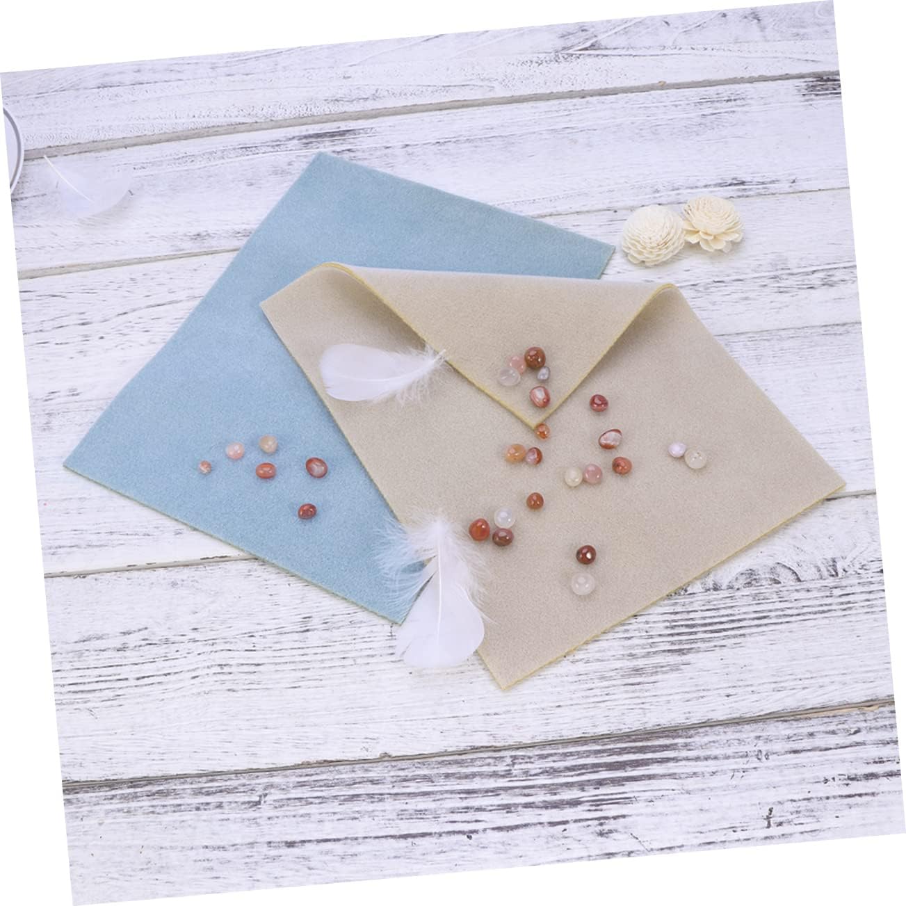 DIYEAH 40pcs Non- Bead Mats for Jewelry Making Random Color - Lightweight Washable Accessories Cushioning for Beading Craft Essential