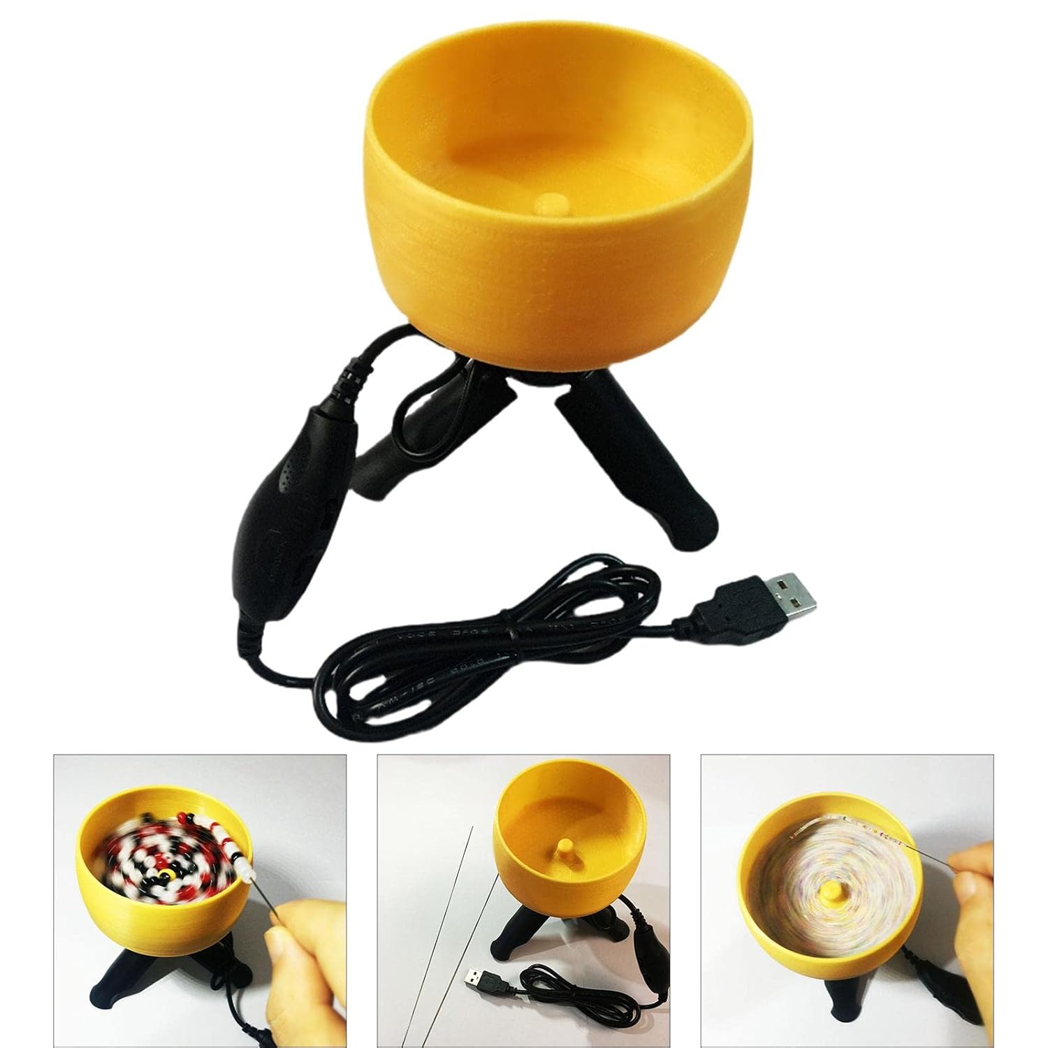 Electric DIY Make Manual Labor-save Quick Beadwork Stringing Tool Spinner Bead Kit Loader Adjustable Speed Machine Eyelets Handy - (Style A)