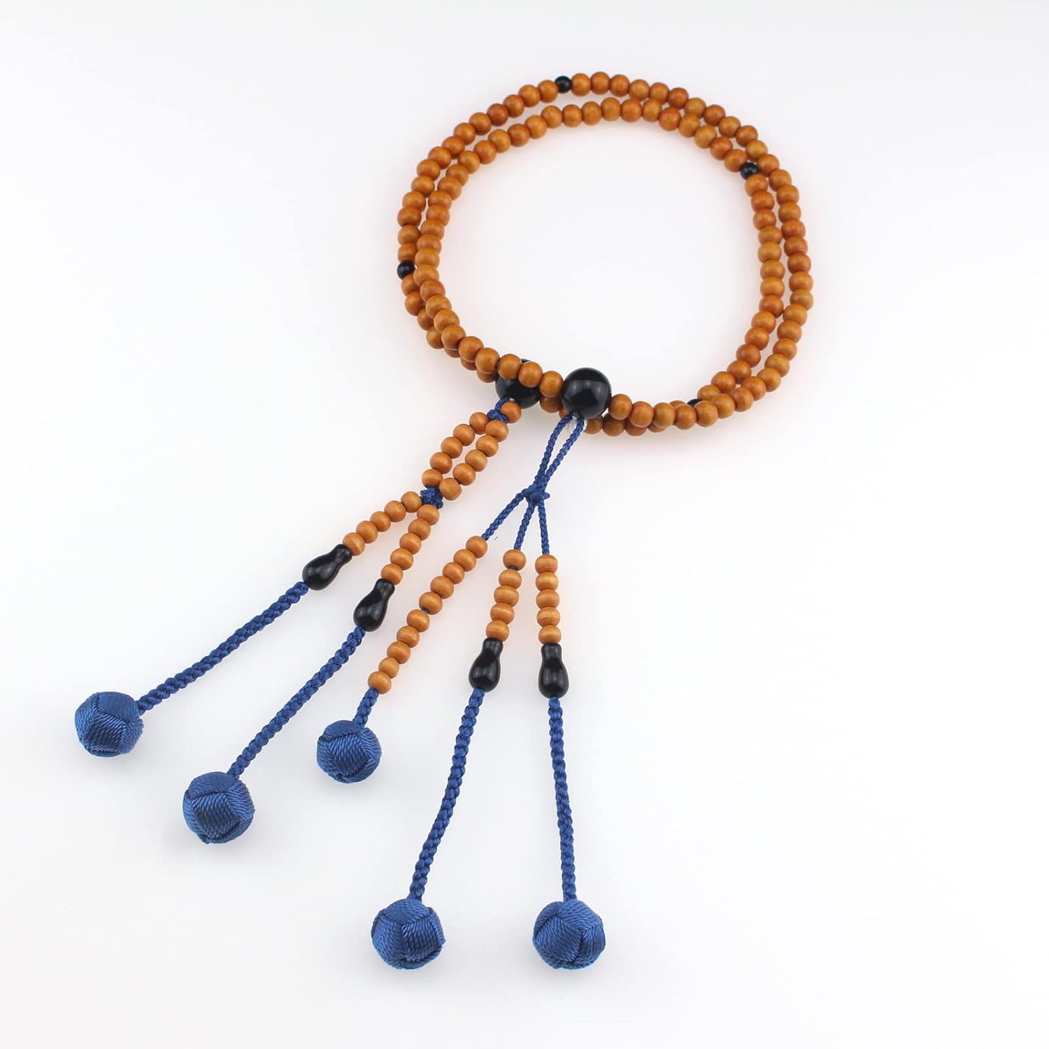 Orange Wood Beads Japanese Soka Gakkai SGI Juzu Nichiren Buddhism Prayer Beads