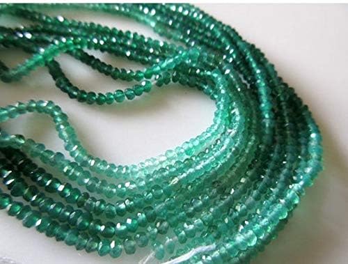 50 Strands Wholesale AAA Green Onyx 3mm Beads, Natural Green Onyx Shaded Multi Color Beads, 14 Inch Strand