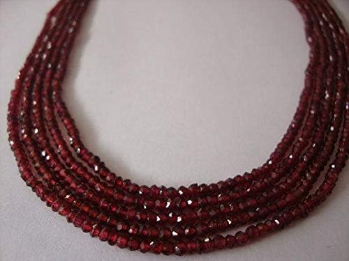 10 Strings AAA Quality Mozambique Garnet Micro Faceted 2.5 to 3 mm Code-HIGH-45488