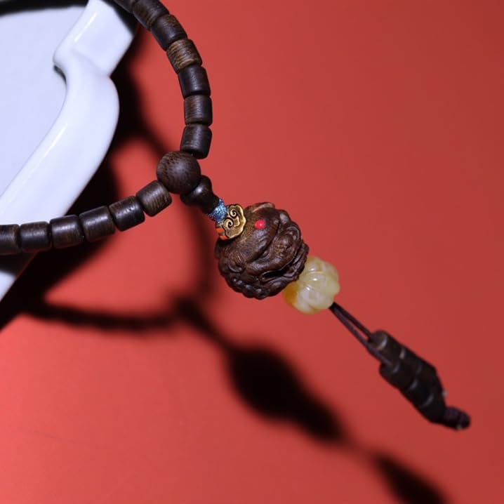 Brunei Soft Silk Agarwood 6mm Barrel Beads + Wealth-Attracting Fragrance Cloud Miraculous Sweetness