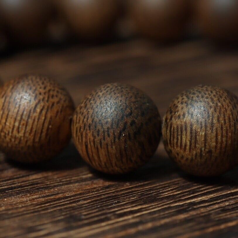 Agarwood 10mm Hainan White Chess Agarwood Skewers Buddha Beads Rosary Beads Sinking Water