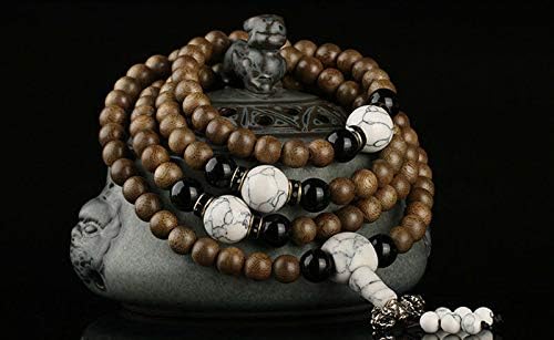 GLW Indonesia Genuine Wild Agarwood Aloewood 7 Mm Malas Meditation Prayer Beads#4950
