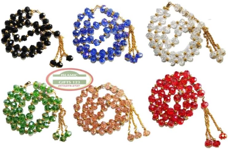 LOT Big Tasbih Prayer 33ct Worry Beads Misbaha Islamic Gift Ramadan Gift Eid Gift Allah Rosary Bulk Islamic Crystal Prayer Beads Islamic Gifts 123 (60)