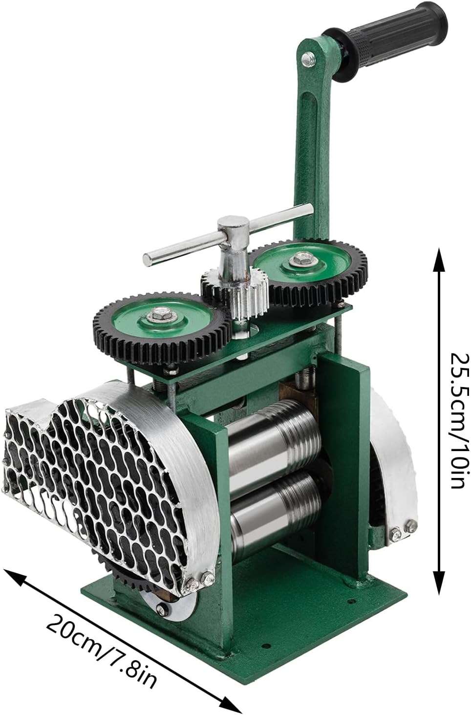 Jewelry Rolling Mill Machine, Commercial 120mm Rolling Mill Machine Manual Combination Rolling Mill Machine Jewelry Hand Crank Press Machine Jewelry Press Tabletting Tool and DIY Tool for Metal Sheet