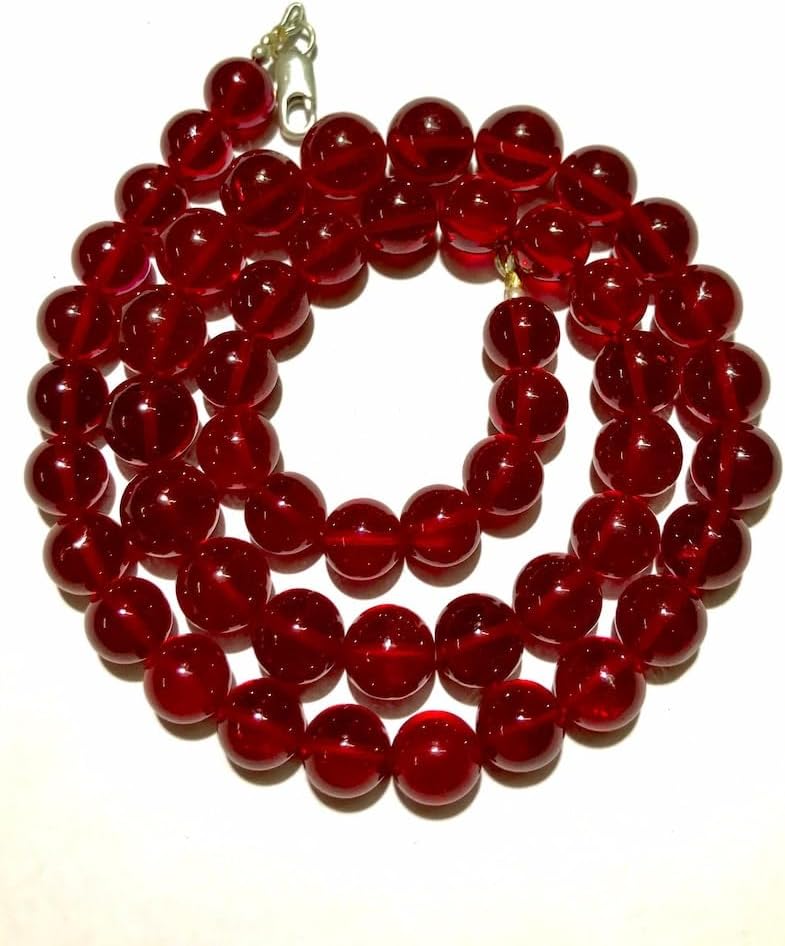 Natural RED Corundum Round soomth Beads 10X11MM 20 inch Long String Jewelry Making Gemstone Beads for Necklace Bracelet
