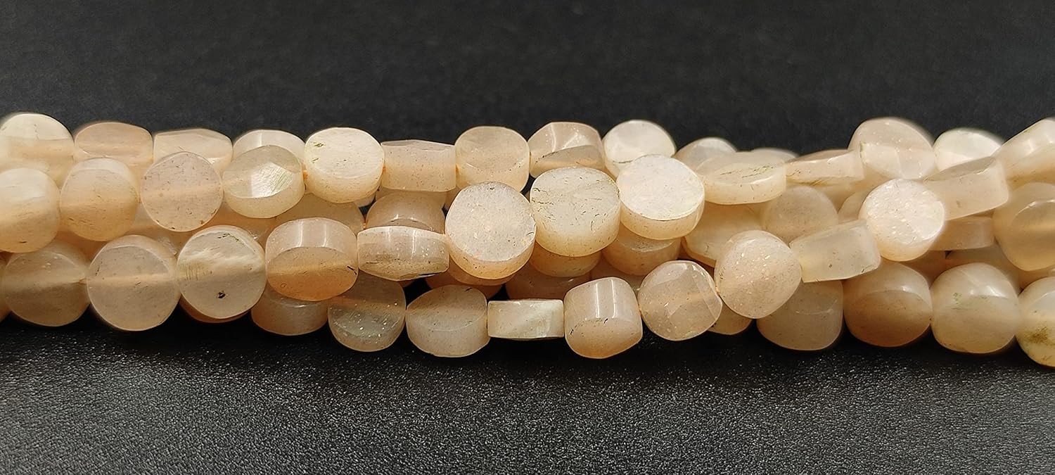 Hanumat Gems Lot of 10 Strands Natural Green Prehanite Faceted Coin Shape Gemstone Beads,Prehnite Coin Beads,Prehanite Faceted Beads,4-5 MM Coin Beads,13 Inches Strand.