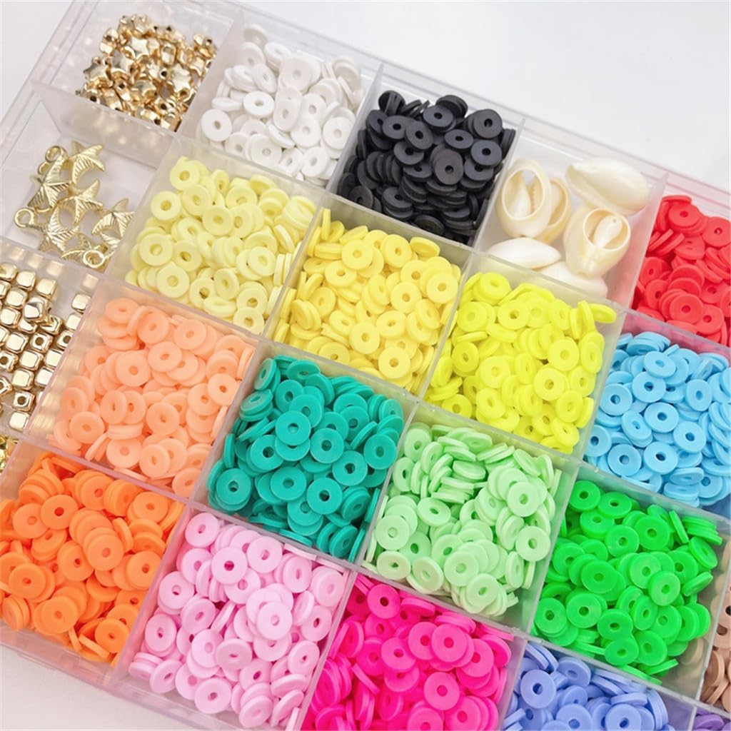 18 Color Polymer Clay Sheet Beads Set Bohemian DIY Jewelry Accessories