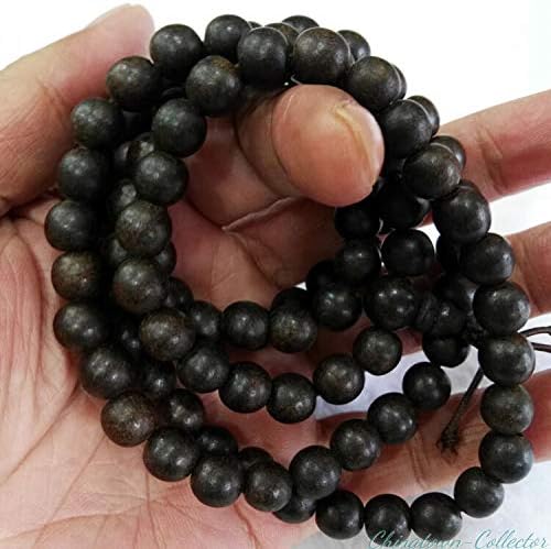 GLW Vietnam 7 Mm Agarwood Aloewood Mala Meditation Japa Prayer Beads Necklaces #3803